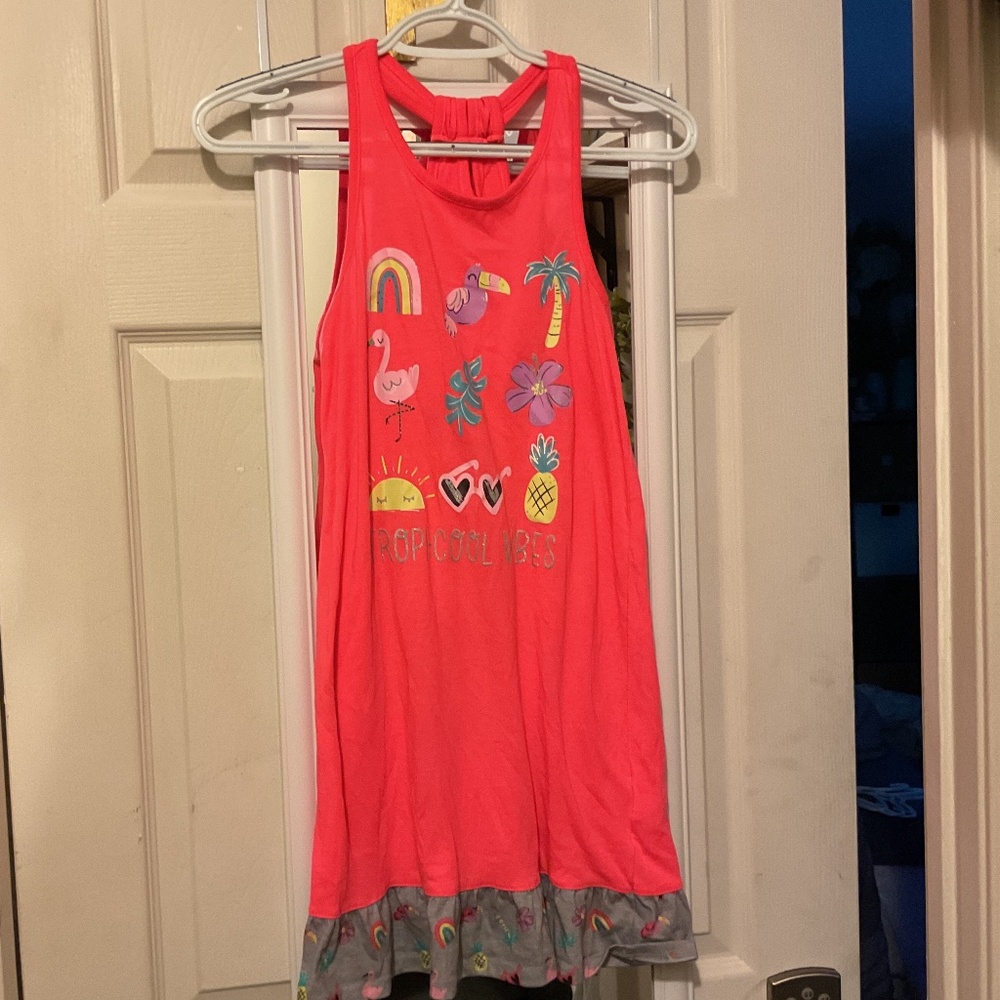 YOUTH GIRLS “SO” Brand Tropi-Cool Vibes Casual Spring Dress PINEAPPLE 🍍size 10